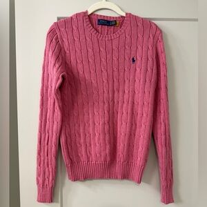 Polo Ralph Lauren Pink Cable Knit Sweater